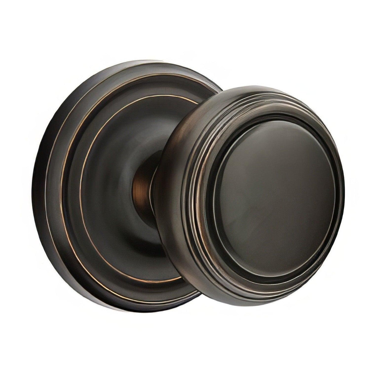 Emtek 8200NWUS14 8200NWUS Norwich Knob 2-3/8" Backset Privacy With Regular Rose Polished Nickel Lifetime
