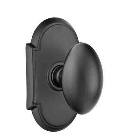 Emtek 8208EUS15A Knob 2-3/8" Backset Privacy with # 8 Rose for 1-1/4" to 2" Door - Reversible Pewter