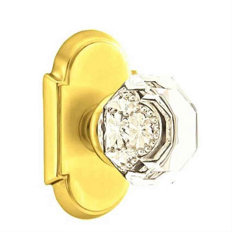 Emtek 8208OTUS15A 8208OTUS Town Glass Knob Privacy with # 8 Rose Pewter