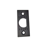 Emtek 83230US19 Square Latch Faceplate - Flat Black