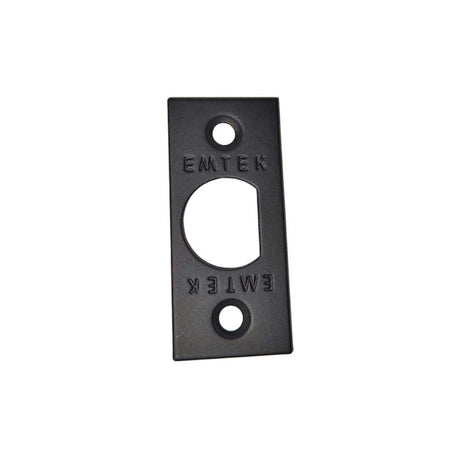 Emtek 83230US19 Square Latch Faceplate - Flat Black