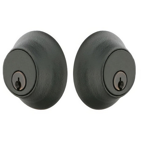 Emtek 8350US19 8350US Regular Style Classic Brass Double Cylinder Deadbolt Flat Black