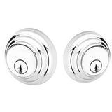 Emtek 8355US10B Low Profile Style Brass Modern Double Cylinder Deadbolt Oil Rubbed Bronze