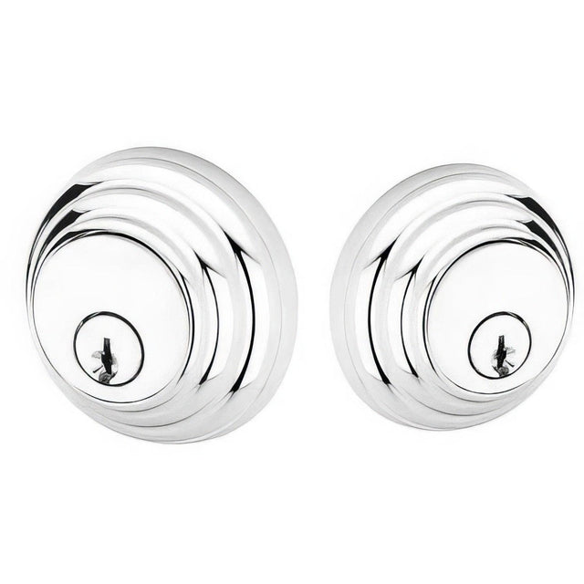 Emtek 8355US19 Low Profile Style Brass Modern Double Cylinder Deadbolt Flat Black