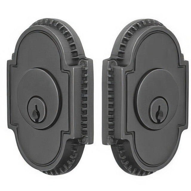 Emtek 8359US7 Knoxville Style Designer Brass Double Cylinder Deadbolt French Antique