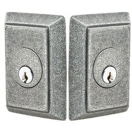 Emtek 8363SWS 8363 #3 Style Wrought Steel Double Cylinder Deadbolt Satin Steel