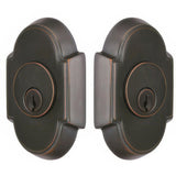 Emtek 8366US10B #8 Style Brass Modern Double Cylinder Deadbolt Oil Rubbed Bronze