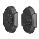 Emtek 8366US15A #8 Style Brass Modern Double Cylinder Deadbolt Pewter