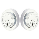 Emtek 8367US26 Modern Style Brass Modern Double Cylinder Deadbolt Polished Chrome