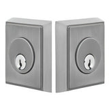 Emtek 8368US15 Rectangular Style Brass Modern Double Cylinder Deadbolt Satin Nickel