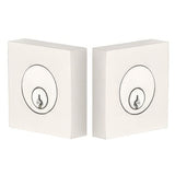 Emtek 8369US15 Square Style Brass Modern Double Cylinder Deadbolt Satin Nickel