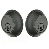 Emtek 8371FB Tuscany Classic Style Lost Wax Cast Bronze Double Cylinder Deadbolt Flat Black