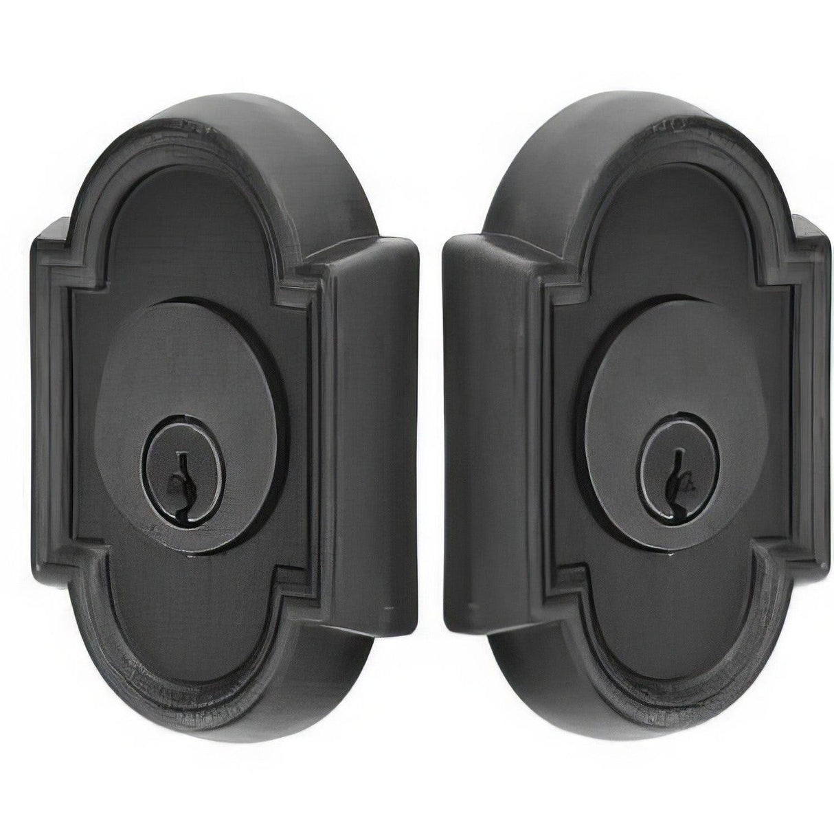 Emtek 8372FB #11 Style Tuscany Bronze Double Cylinder Deadbolt Flat Black