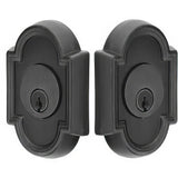 Emtek 8372FB #11 Style Tuscany Bronze Double Cylinder Deadbolt Flat Black
