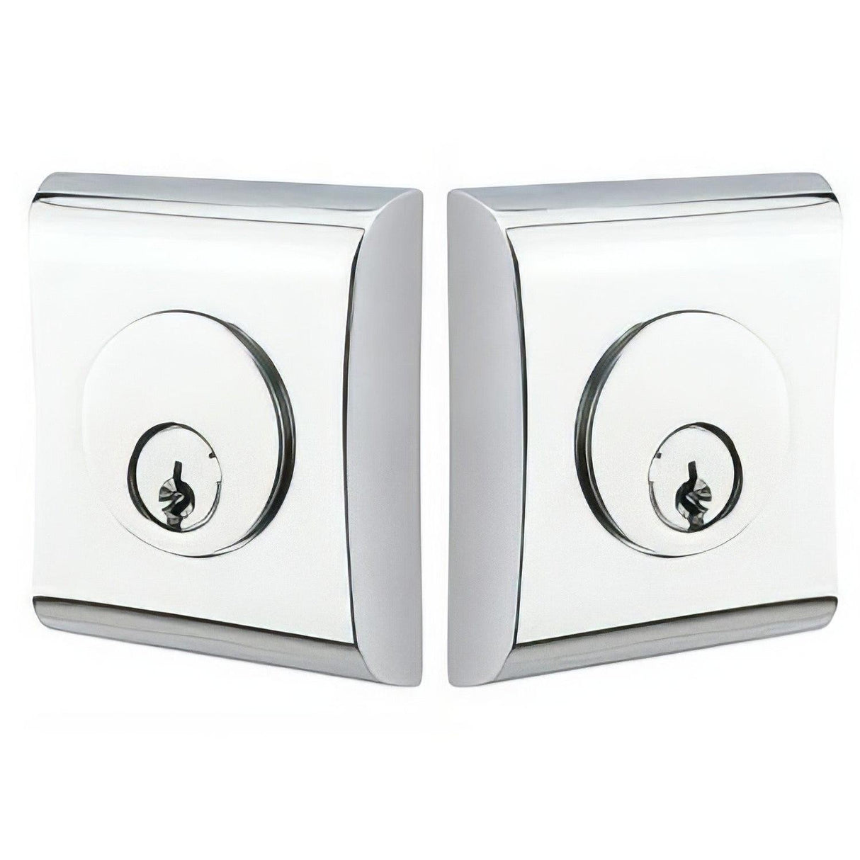 Emtek 8375US26 Neos Double Cylinder Deadbolt from the Brass Modern Series Polished Chrome