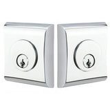 Emtek 8375US26 Neos Double Cylinder Deadbolt from the Brass Modern Series Polished Chrome