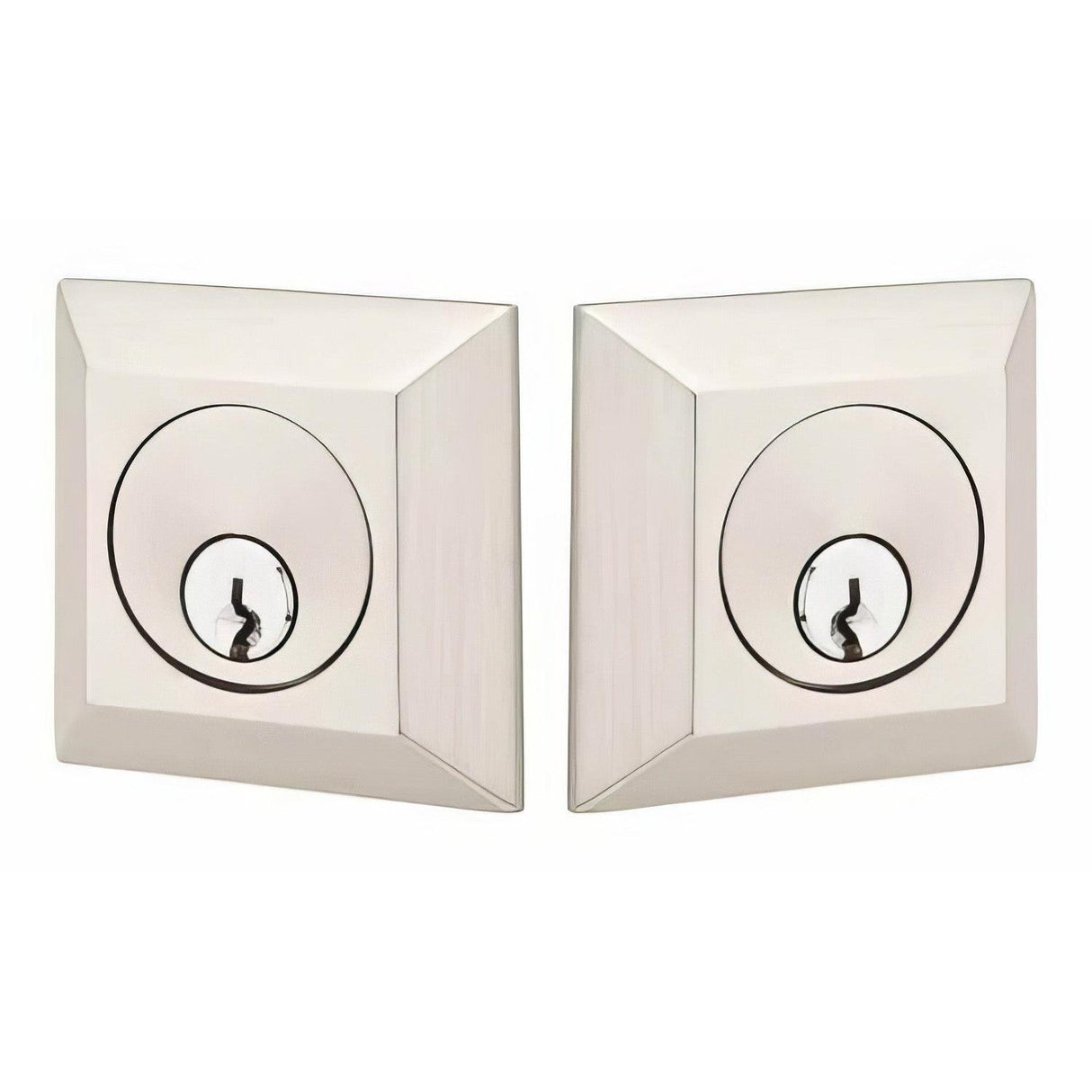 Emtek 8378US15 Quincy Double Cylinder Deadbolt Satin Nickel