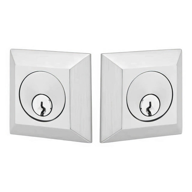 Emtek 8378US19 Quincy Double Cylinder Deadbolt Flat Black