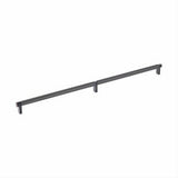 Emtek 84060.RECUS10B.SMUS19 20" C-C Rectangular Stem Smooth Cabinet Pull Flat Black
