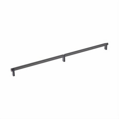 Emtek 84060.RECUS10B.SMUS19 20" C-C Rectangular Stem Smooth Cabinet Pull Flat Black
