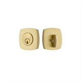 Emtek 8426US4 Modern Single Cylinder Deadbolt with 2-3/8" and 2-3/4" Backset for 1-3/4" Door - Reversible Satin Brass