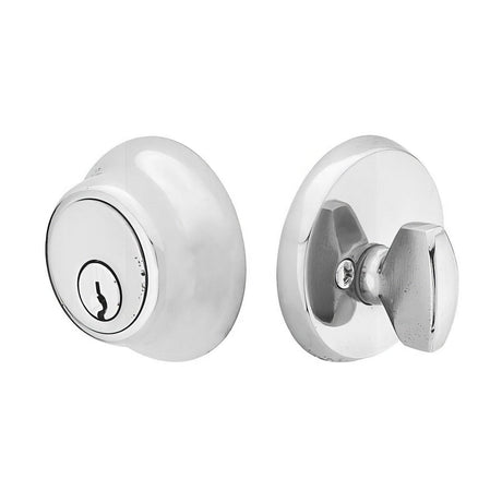 Emtek 8450TWB Regular Style Sandcast Bronze Single Cylinder Deadbolt Tumbled White Bronze