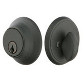 Emtek 8452FBS 8452 #2 Style Wrought Steel Single Cylinder Deadbolt Flat Black