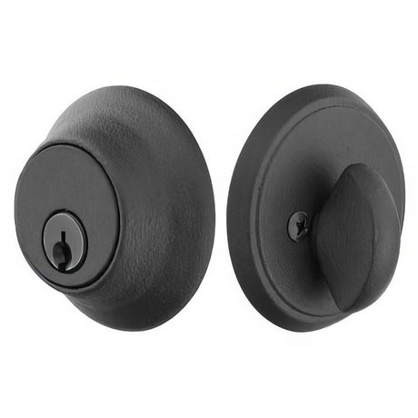 Emtek 8452SWS 8452 #2 Style Wrought Steel Single Cylinder Deadbolt Satin Steel