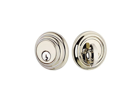 Emtek 8455US14 polished nickel single cylinder deadbolt