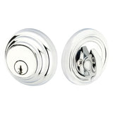Emtek 8455US14 8455US Low Profile Style Brass Modern Single Cylinder Deadbolt Polished Nickel
