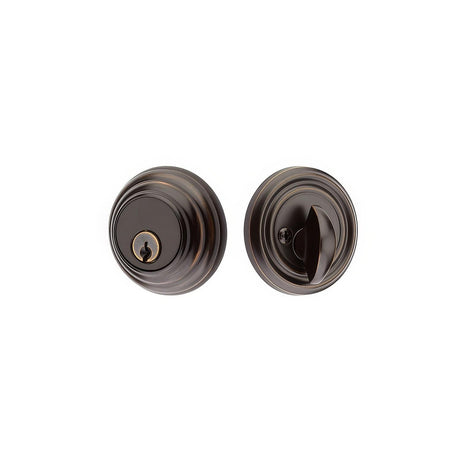 Emtek 8455US15A 8455US Low Profile Style Brass Modern Single Cylinder Deadbolt Pewter