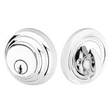 Emtek 8455US3NL 8455US Low Profile Style Brass Modern Single Cylinder Deadbolt Unlacquered Brass