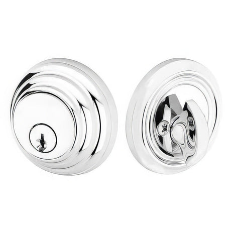 Emtek 8455US3NL 8455US Low Profile Style Brass Modern Single Cylinder Deadbolt Unlacquered Brass