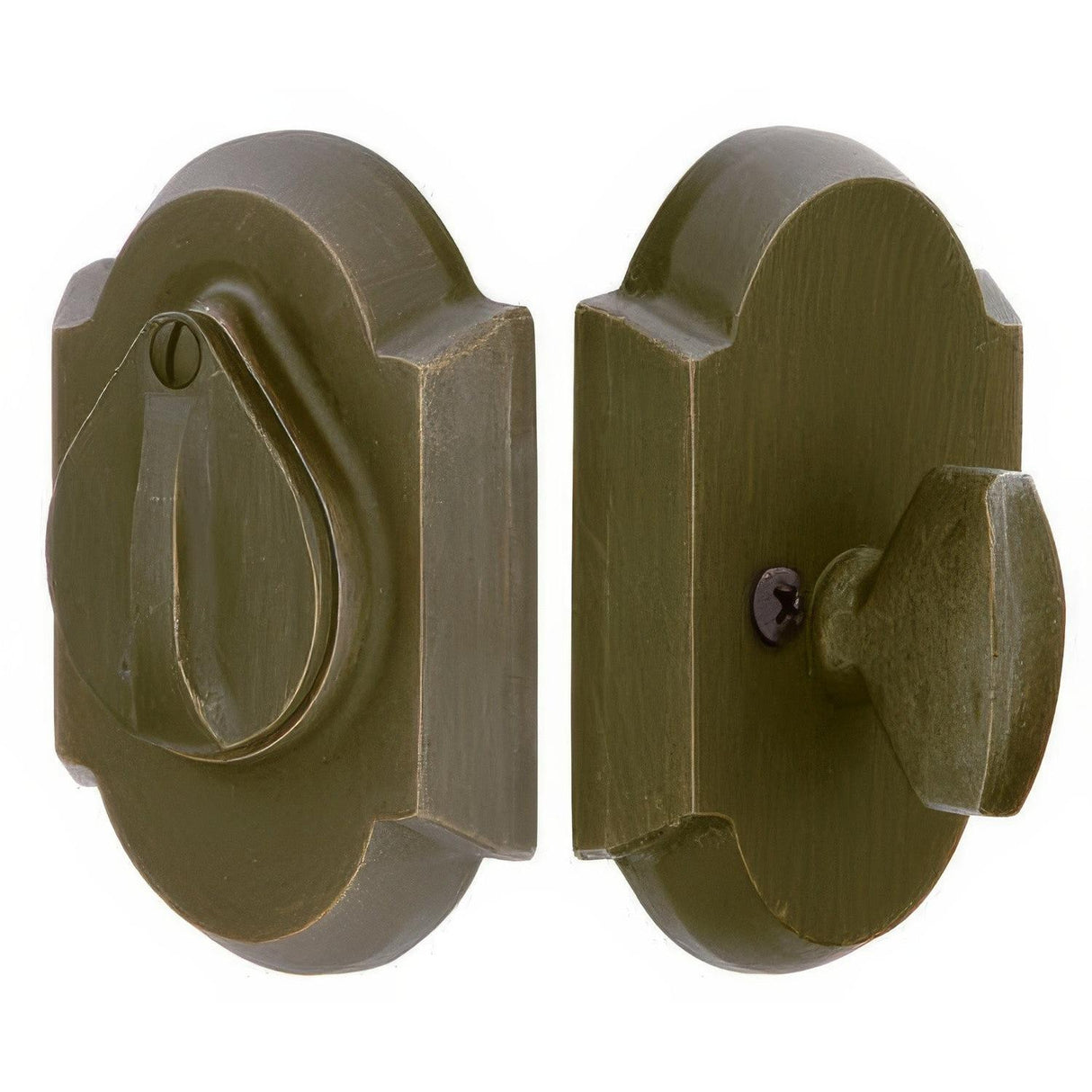 Emtek 8457MB #1 Style Sandcast Bronze Single Cylinder Deadbolt Medium Bronze