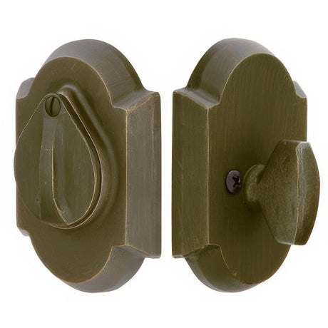 Emtek 8457MB #1 Style Sandcast Bronze Single Cylinder Deadbolt Medium Bronze