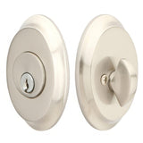 Emtek 8458US15 Saratoga Style Classic Brass Single Cylinder Deadbolt Satin Nickel