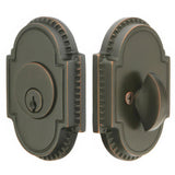 Emtek 8459US10B Knoxville Style Designer Brass Single Cylinder Deadbolt Oil Rubbed Bronze