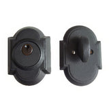 Emtek 8461FBS 8461 #1 Style Wrought Steel Single Cylinder Deadbolt Flat Black