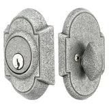 Emtek 8461SWS 8461 #1 Style Wrought Steel Single Cylinder Deadbolt Satin Steel