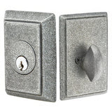 Emtek 8463SWS 8463 #3 Style Wrought Steel Single Cylinder Deadbolt Satin Steel
