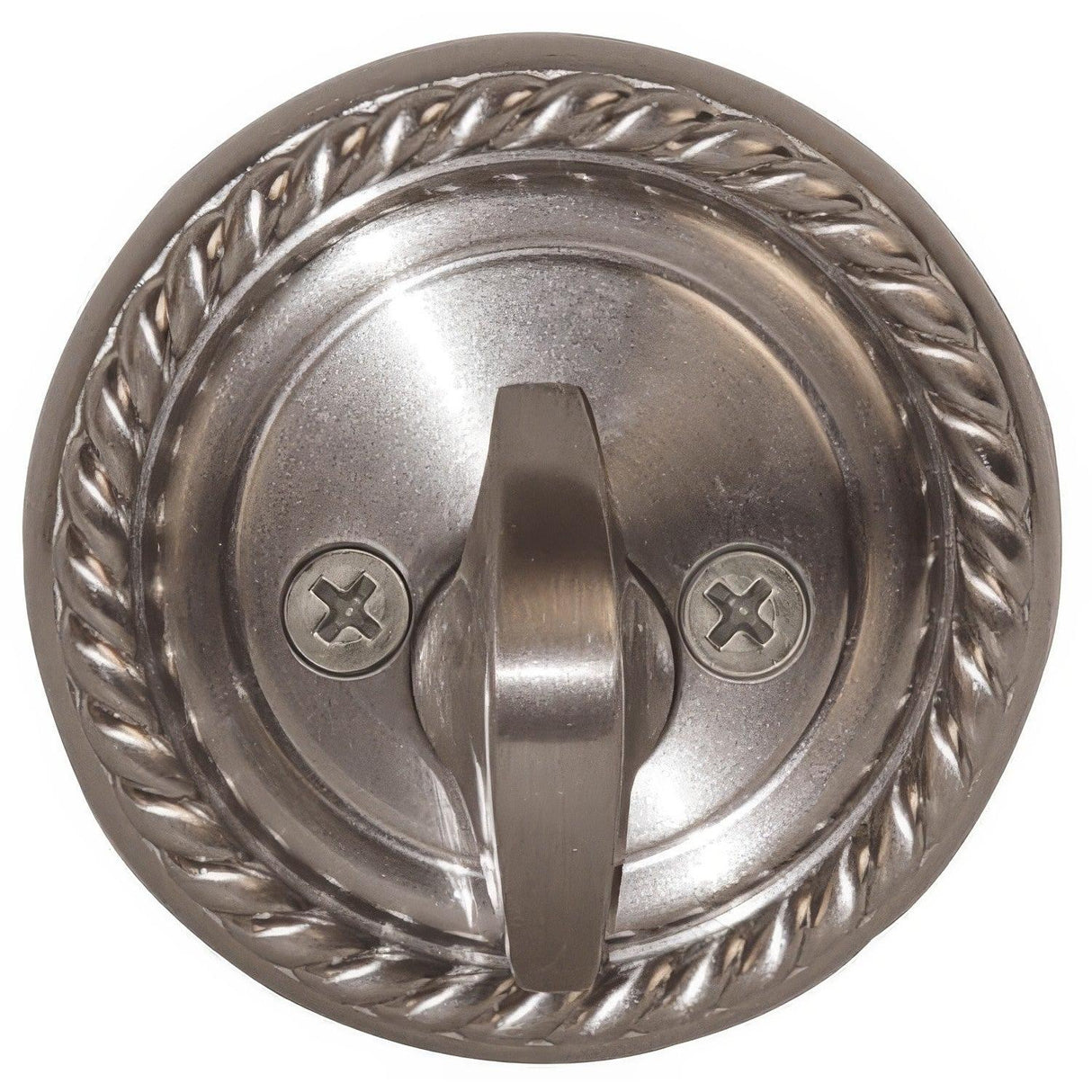 Emtek 8464US15 8464US Rope Style Designer Brass Single Cylinder Deadbolt Satin Nickel