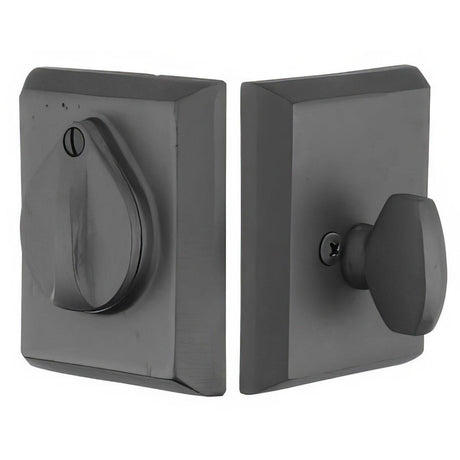 Emtek 8465TWB #3 Style Sandcast Bronze Single Cylinder Deadbolt Tumbled White Bronze