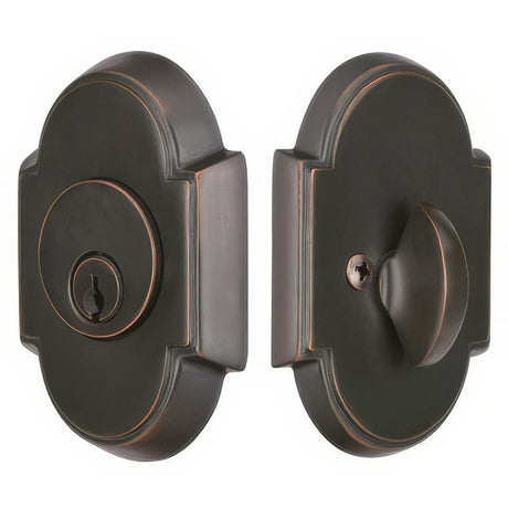 Emtek 8466US3 8466US Brass Modern Single Cylinder Deadbolt Polished Brass