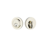 Emtek 8467US14 Modern Style Brass Modern Single Cylinder Deadbolt Polished Nickel