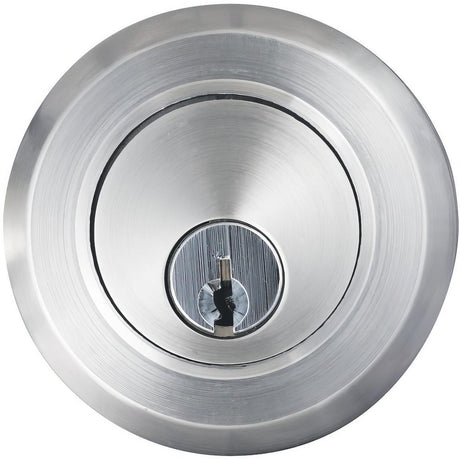 Emtek 8467US15 Modern Style Brass Modern Single Cylinder Deadbolt Satin Nickel