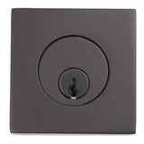 Emtek 8468US10B Rectangular Style Brass Modern Single Cylinder Deadbolt Oil Rubbed Bronze