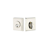 Emtek 8468US10BXUS15 Rectangular Style Brass Modern Single Cylinder Deadbolt Oil Rubbed Bronze by Satin Nickel