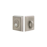 Emtek 8468US26 Rectangular Style Brass Modern Single Cylinder Deadbolt Polished Chrome