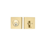 Emtek 8469US4 8469US Square Brass Modern Keyed Entry Single Cylinder Deadbolt Satin Brass