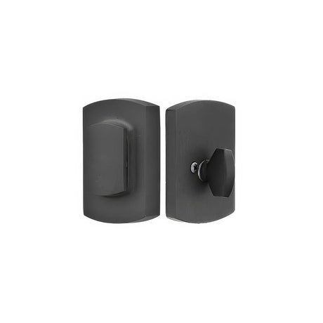Emtek 8476TWB Ridgemont Style Rustic Modern Single Cylinder Bronze Deadbolt Tumbled White Bronze